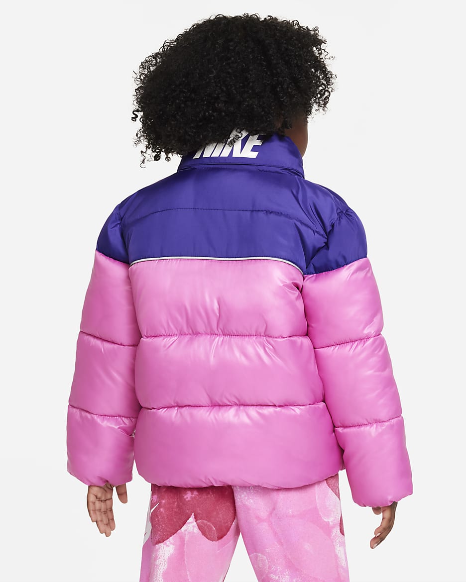 Girls nike puffer coat top